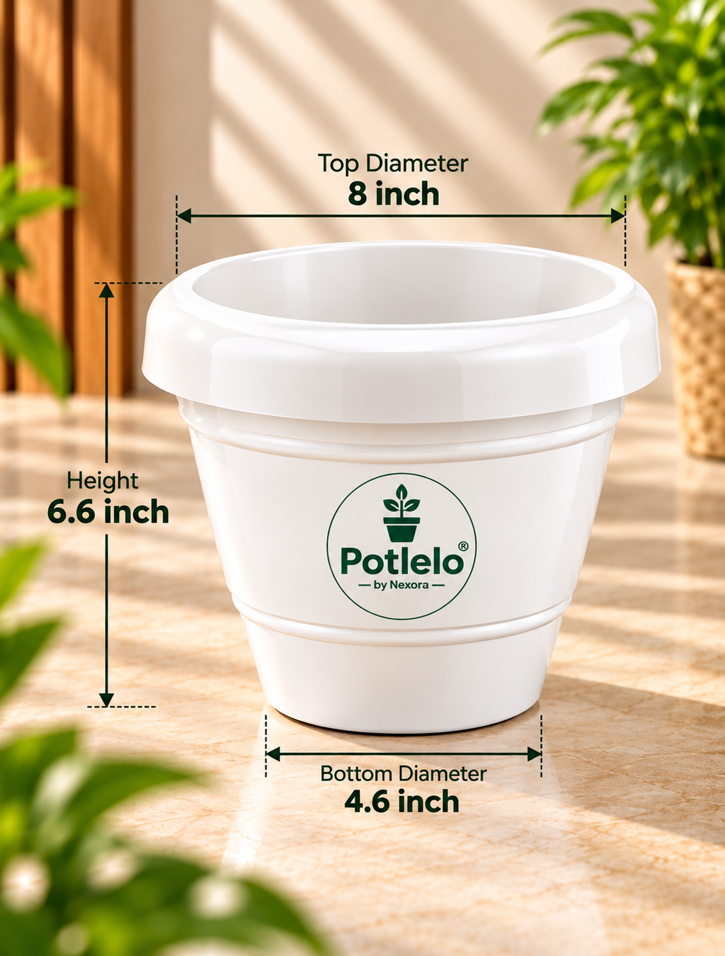 Potlelo Petu-W Pots | Pack of 5